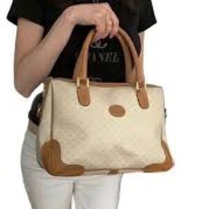 Gucci Beige and Tan Interior Handbag